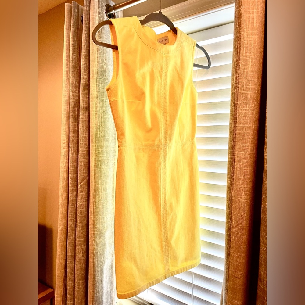 French Connection Sekai Neon Denim Sheath Dress